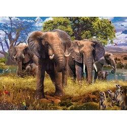 Ravensburger (15040) - "Elephants" - 500 pezzi