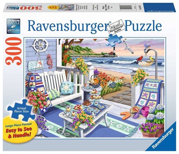 Ravensburger (16437) - "Cozy Series, Seaside Sunshine" - 300 pezzi