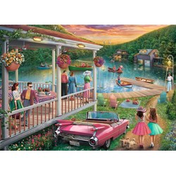 Ravensburger (16438) - "Summer at The Lake" - 300 pezzi