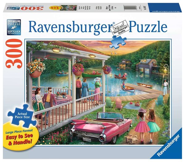 Ravensburger (16438) - "Summer at The Lake" - 300 pezzi