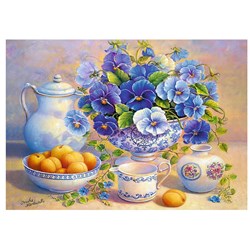 Trefl (10466) - "Blue Bouquet" - 1000 pezzi