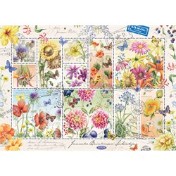 Jumbo (18812) - Janneke Brinkman: "Flower Stamps Summer" - 1000 pezzi