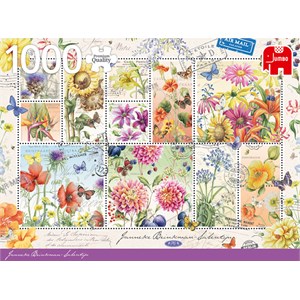 Jumbo (18812) - Janneke Brinkman: "Flower Stamps Summer" - 1000 pezzi