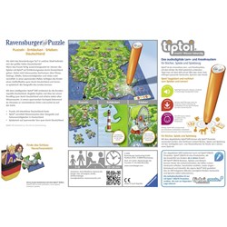 Ravensburger (00831) - "Tiptoi, Puzzlen, Entdecken, Erleben, Deutschland" - 100 pezzi