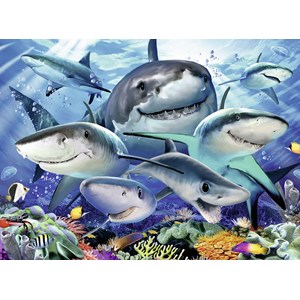 Ravensburger (13225) - Howard Robinson: "Smiling Sharks" - 300 pezzi