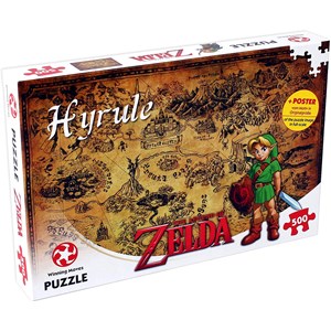 Winning Moves Games (29490) - "The Legend of Zelda, Hyrule" - 500 pezzi