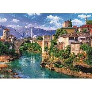 Trefl (37333) - "Old Bridge in Mostar, Bosnia and Herzegovina" - 500 pezzi