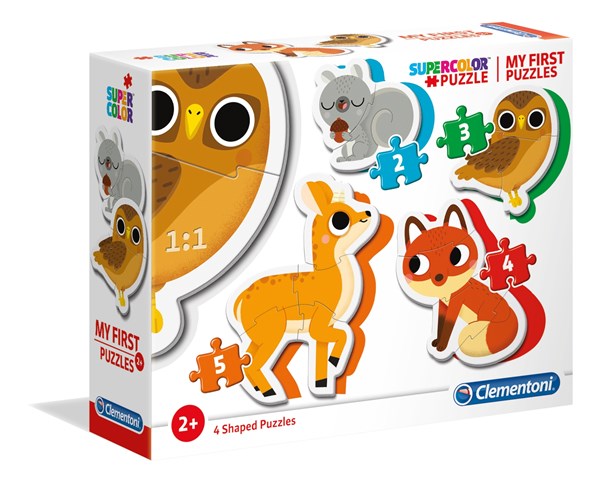 Clementoni (20814) - "Forest Animals" - 3 6 9 12 pezzi