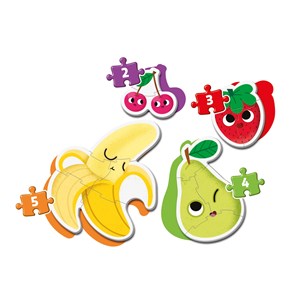 Clementoni (20815) - "My First Puzzle, Fruit and Vegetables" - 2 3 4 5 pezzi
