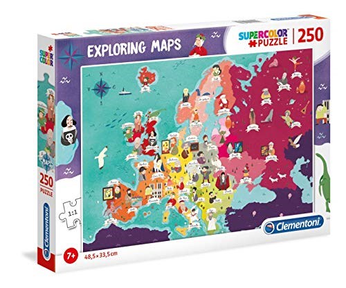 Clementoni (29061) - "Exploring Maps" - 250 pezzi