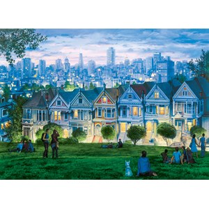 Eurographics (6000-0958) - Eugene Lushpin: "San Francisco, The Seven Sisters" - 1000 pezzi