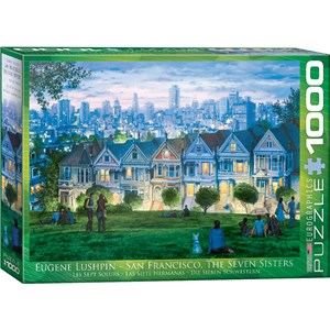 Eurographics (6000-0958) - Eugene Lushpin: "San Francisco, The Seven Sisters" - 1000 pezzi