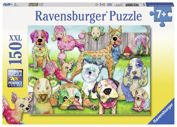 Ravensburger (10041) - "Patchwork Pups" - 150 pezzi