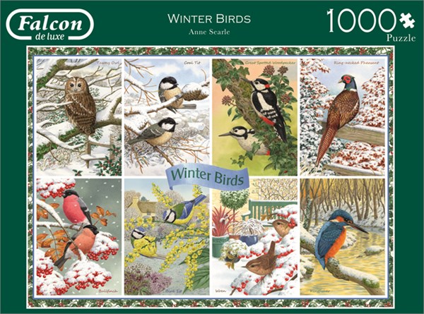 Falcon (11234) - Anne Searle: "Winter Birds" - 1000 pezzi