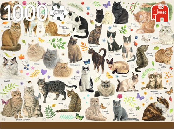 Jumbo (18595) - Francien van Westering: "Cats Poster" - 1000 pezzi