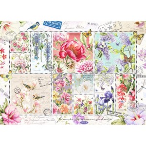 Jumbo (18597) - "Flower Stamps" - 1000 pezzi