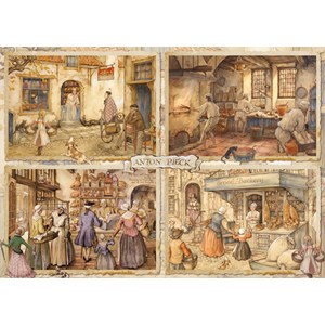 Jumbo (18818) - Anton Pieck: "Bakers from 19th" - 1000 pezzi