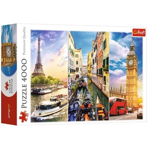 Trefl (45009) - "A Journey through Europe" - 4000 pezzi