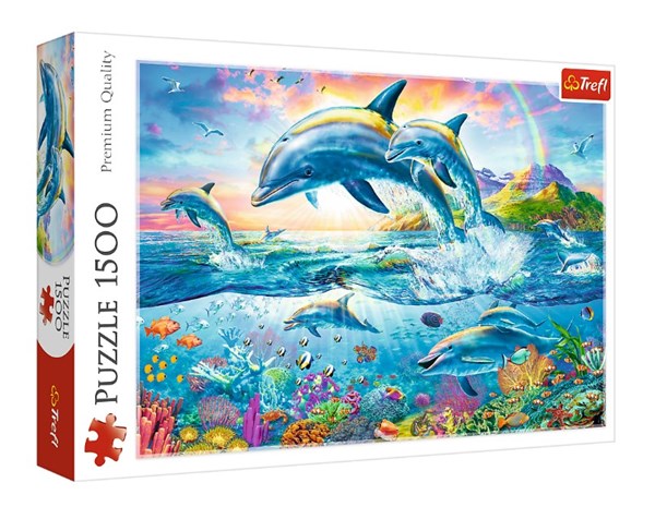 Trefl (26162) - "Dolphin Family" - 1500 pezzi