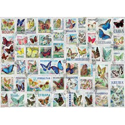 Eurographics (8500-5356) - Barbara Behr: "Butterflies Vintage Stamps" - 500 pezzi