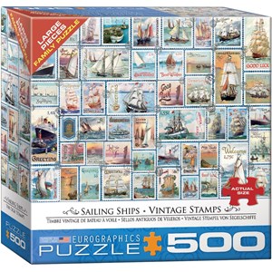 Eurographics (8500-5357) - Barbara Behr: "Sailing Ships Vintage Stamps" - 500 pezzi