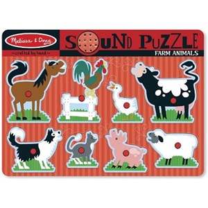 Melissa and Doug (10726) - "Farm Animals, Sound Puzzle" - 8 pezzi