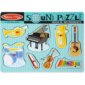 Melissa and Doug (10732) - "Musical Instruments, Sound Puzzle" - 7 pezzi
