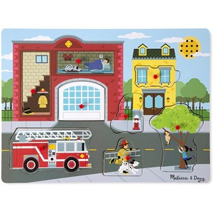 Melissa and Doug (10736) - "Around the Fire Station, Sound Puzzle" - 8 pezzi