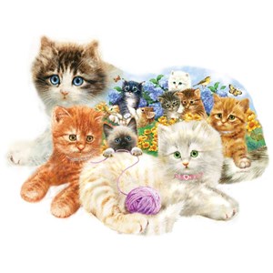 SunsOut (95958) - Greg Giordano: "A Litter of Kittens" - 1000 pezzi