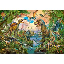Schmidt Spiele (56332) - "Wild dinosaurs" - 150 pezzi