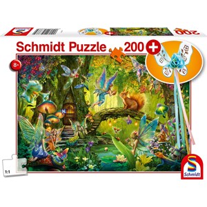 Schmidt Spiele (56333) - "Fairy in the Woods Including Fairy Wand" - 200 pezzi