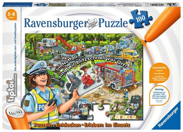 Ravensburger (00554) - "Entdecken, Erleben, im Einsatz (German)" - 100 pezzi