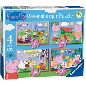 Ravensburger (6958) - "Peppa Pig" - 12 16 20 24 pezzi