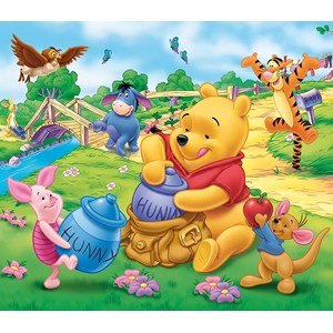 Ravensburger (09121) - "Winnie the Pooh and His Honey" - 80 pezzi