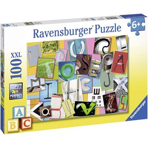 Ravensburger (10761) - "Funny alphabet" - 100 pezzi