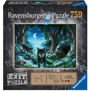 Ravensburger (15028) - "EXIT The Curse of the Wolves (in German)" - 759 pezzi