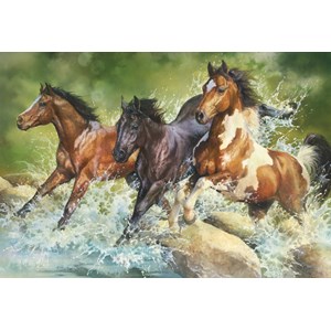 Trefl (26148) - "Three Wild Horses" - 1500 pezzi