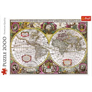 Trefl (27095) - "A New Land and Water Map of the Entire Earth, 1630" - 2000 pezzi
