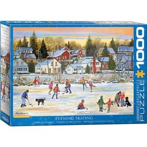 Eurographics (6000-5439) - Patricia Bourque: "Evening Skating" - 1000 pezzi