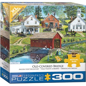 Eurographics (8300-5383) - Bob Fair: "Old Covered Bridge" - 300 pezzi