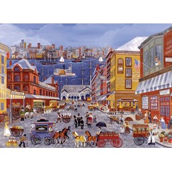 Eurographics (8300-5384) - Carol Dyer: "Market Days on Fulton Street" - 300 pezzi