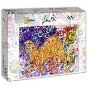 Grafika (t-00902) - Sally Rich: "Otters Catch" - 500 pezzi