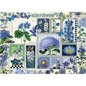 Cobble Hill (80043) - Barbara Behr: "Blue Flowers" - 1000 pezzi