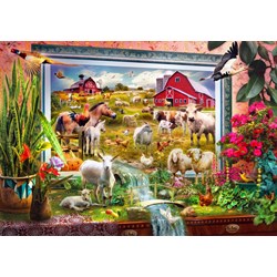 Bluebird Puzzle (70029) - Jan Patrik Krasny: "Magic Farm Painting" - 1000 pezzi