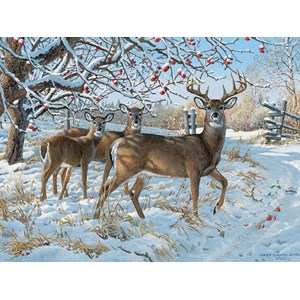 Cobble Hill (57196) - Persis Clayton Weirs: "Winter Deer" - 1000 pezzi