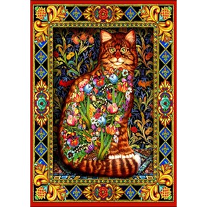 Bluebird Puzzle (70153) - "Tapestry Cat" - 1500 pezzi