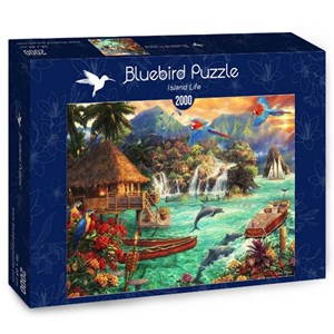 Bluebird Puzzle (70052) - Chuck Pinson: "Island Life" - 2000 pezzi