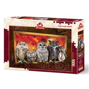 Art Puzzle (4375) - "Owls" - 1000 pezzi