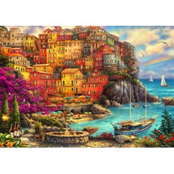 Grafika (02901) - Chuck Pinson: "A Beautiful Day at Cinque Terre" - 1000 pezzi