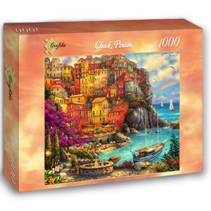 Grafika (02901) - Chuck Pinson: "A Beautiful Day at Cinque Terre" - 1000 pezzi